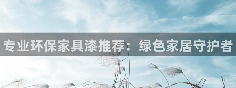 杏耀平台注册入口：专业环保家具漆推荐：绿色家居守护者