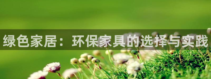 杏耀平台的专用通道：绿色家居：环保家具的选择与实践