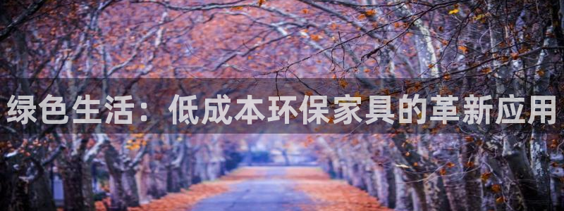 杏耀平台网站是什么：绿色生活：低成本环保家具的革新应用